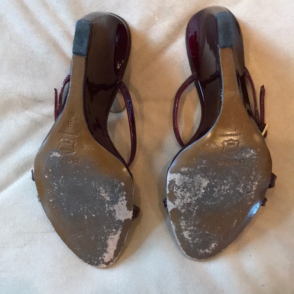 bebe Sexy Wedge Sandals Sz 6 - Picture 4 of 5